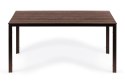Stół ogrodowy 6-osobowy 156x78 cm polywood meble na taras brązowy MultiGarden