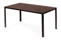 Stół ogrodowy 6-osobowy 156x78 cm polywood meble na taras brązowy MultiGarden