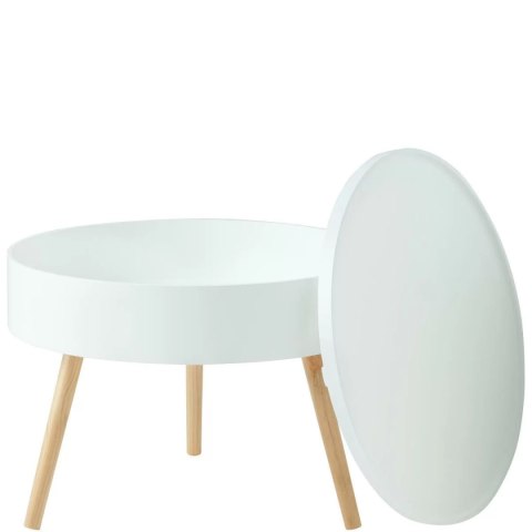 Stolik kawowy okrągły ze schowkiem 60 cm ModernHome ModernHome