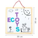 Tablica edukacyjna 3w1 magnetyczna kredowa literki ECOTOYS ECOTOYS