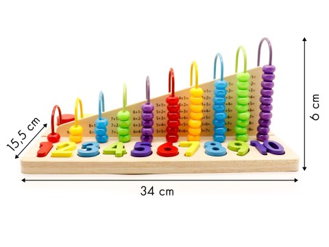 Zabawka edukacyjna liczydło klocki cyfry ECOTOYS ECOTOYS