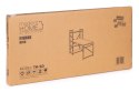 Biurko komputerowe szkolne 120x60 cm regał z 3 półkami loft jasny dąb ModernHome ModernHome