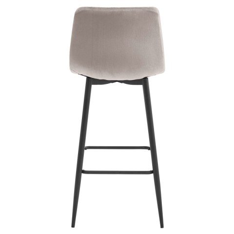 Hoker ARCETO - aksamit ciemny beż / nogi czarne x 1