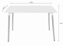 Zestaw stół prostokątny ADRIA 120x80cm biały + 4 krzesła OSAKA białe
