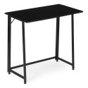 Biurko komputerowe składane 80x45 cm stolik pod laptopa czarne ModernHome ModernHome