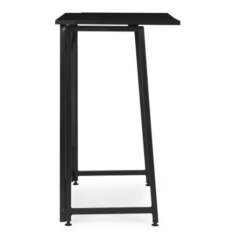 Biurko komputerowe składane 80x45 cm stolik pod laptopa czarne ModernHome ModernHome