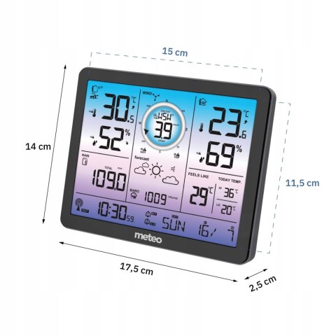 Stacja pogodowa + miernik wiatru oraz opadów METEO