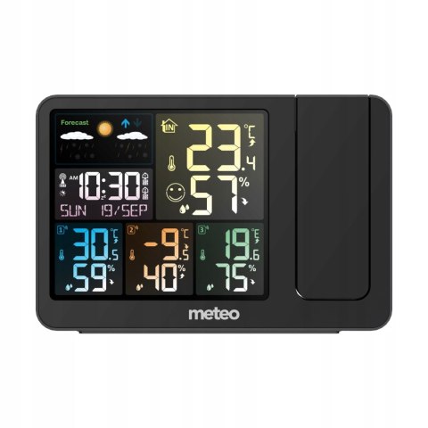 Stacja pogodowa z DCF 3 czujniki projektor laserowy METEO