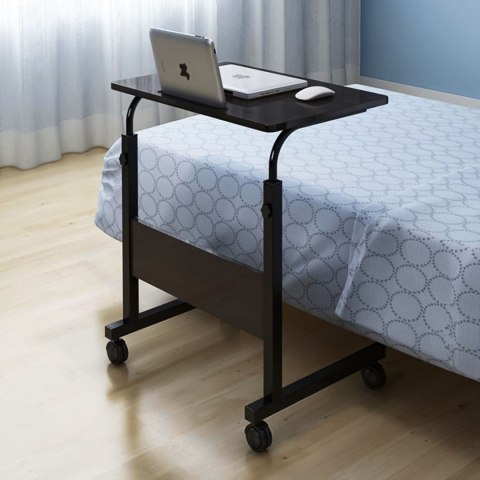 Stolik pod laptopa z kółkami biurko dostawiane do fotela kanapy czarny ModernHome ModernHome