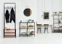 Wieszak stojący 18 haków z półkami na buty ModernHome ModernHome
