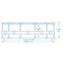 Basen ogrodowy stelażowy 366 x 122 cm 18w1 Bestway 56420