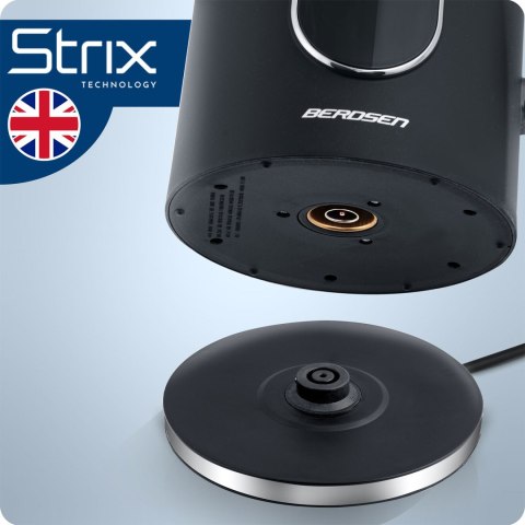 Czajnik elektryczny 1,7l Berdsen BD-712 czarno-srebrny