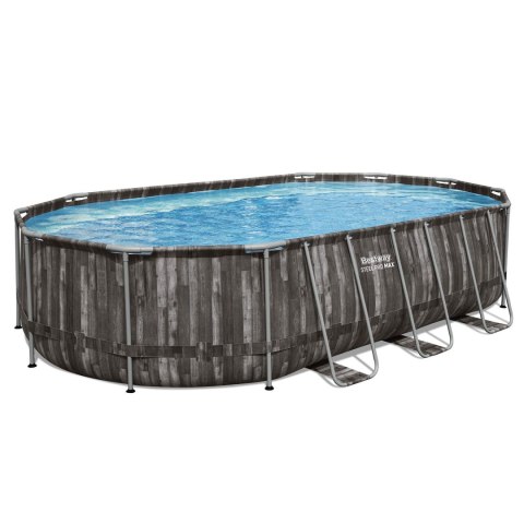 Basen ogrodowy stelażowy 610 x 366 x 122 cm 12w1 Bestway 5611R
