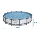 Basen stelażowy ogrodowy 457 x 107 cm 18w1 Bestway 56488