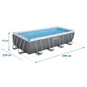 Basen ogrodowy stelażowy 549 x 274 x 122 cm 17w1 Bestway 56465
