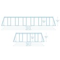 Basen stelażowy ogrodowy 732 x 366 x 132 cm 11w1 Bestway 561KG