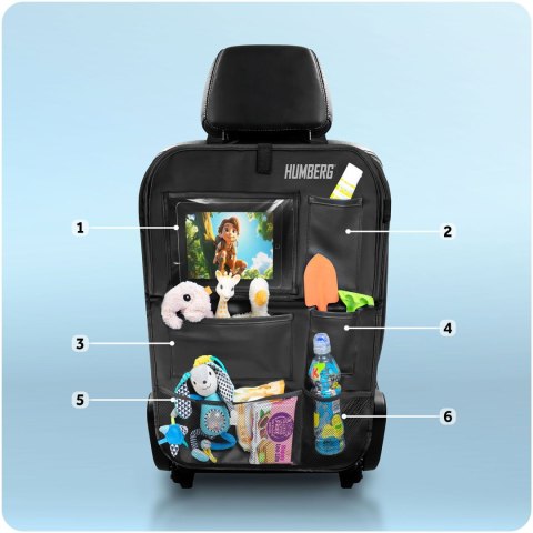 Organizer samochodowy na siedzenie ze stolikiem Humberg HM-993