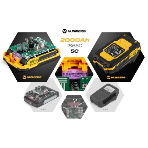 Piła łańcuchowa akumulatorowa mini pilarka Humberg HM-421