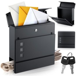 Skrzynka na listy 37x37x10,5 cm antracyt HM-863