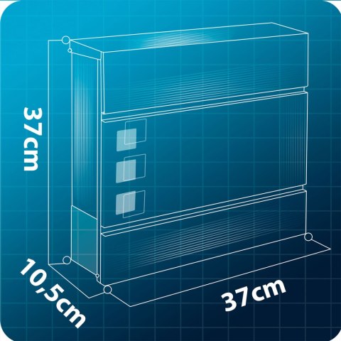 Skrzynka na listy 37x37x10,5 cm antracyt HM-863
