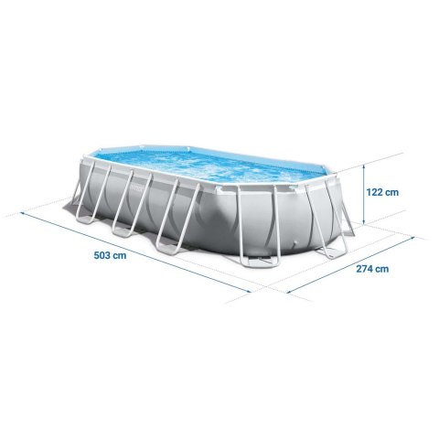Basen prostokątny 503x274x122cm 18w1 INTEX 26796