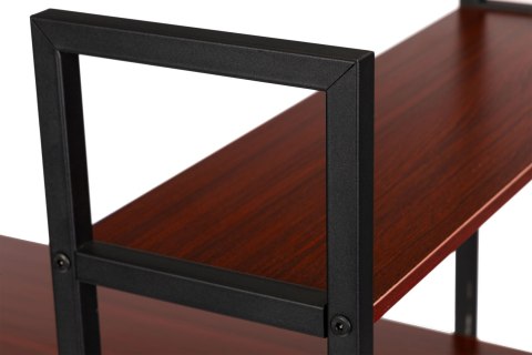 Biurko komputerowe drewniane regał z półkami loft ModernHome