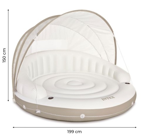 Dmuchana wyspa z daszkiem dmuchany materac 199x150cm INTEX 58292 INTEX