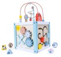 Drewniana kostka edukacyjna sorter +klocki ECOTOYS ECOTOYS