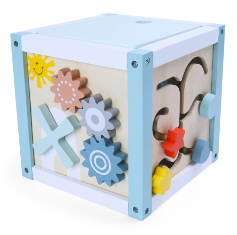 Drewniana kostka edukacyjna sorter +klocki ECOTOYS ECOTOYS