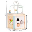 Drewniana kostka edukacyjna sorter klocki ECOTOYS ECOTOYS