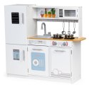 Drewniana kuchnia dla dzieci światło led + garnki ECOTOYS ECOTOYS