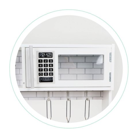 Drewniana kuchnia dla dzieci światło led + garnki ECOTOYS ECOTOYS