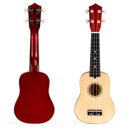 Gitara ukulele dla dzieci drewniana 4 struny nylonowe ECOTOYS ECOTOYS
