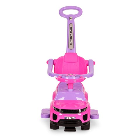 Jeździk chodzik pchacz 3w1 autko super car różowy MULTISTORE
