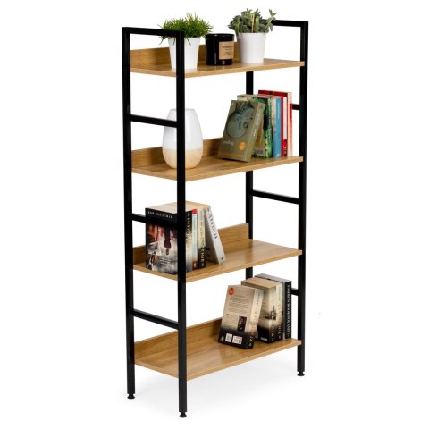 Regał drewniany industrialny szafka półki na książki loft ModernHome ModernHome
