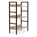 Regał drewniany nowoczesny metalowa rama LOFT 3 półki ModernHome ModernHome
