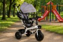 Rowerek trójkołowy obrotowy 360° szary z daszkiem ECOTOYS ECOTOYS