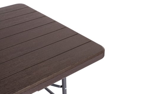 Stół cateringowy bankietowy ogrodowy składany 180 cm brązowy MultiGarden MultiGarden