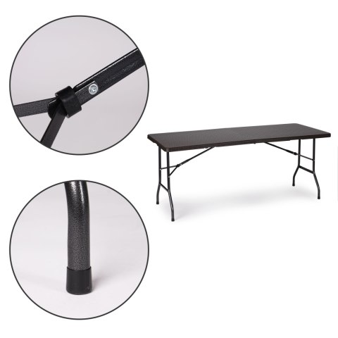 Stół cateringowy bankietowy ogrodowy składany 180 cm ratan MultiGarden MultiGarden