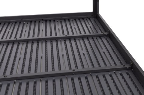 Stół ogrodowy 6-osobowy 156x78 cm polywood meble na taras szary MultiGarden