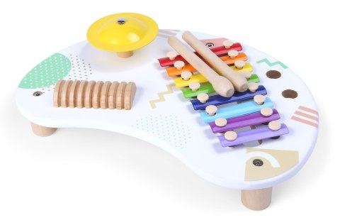 Stolik z instrumentami stół muzyczny cymbałki +18m ECOTOYS ECOTOYS