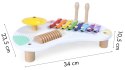 Stolik z instrumentami stół muzyczny cymbałki +18m ECOTOYS ECOTOYS