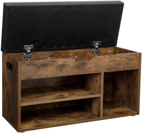 Szafka na buty regał z siedziskiem LOFT drewniana MULTISTORE