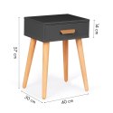 Szafka nocna nowoczesny stolik kawowy szary ModernHome ModernHome