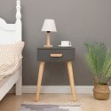 Szafka nocna nowoczesny stolik kawowy szary ModernHome ModernHome