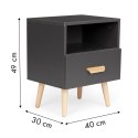 Szafka nocna szuflada stolik nocny ModernHome ModernHome