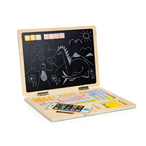 Tablica edukacyjna magnetyczna laptop litery cyfry ECOTOYS ECOTOYS