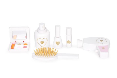 Toaletka dziecięca drewniana duża z lustrem dla dziewczynki ECOTOYS ECOTOYS