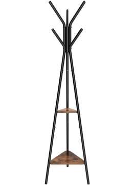 Wieszak stojak podłogowy na ubrania drewniany LOFT LEOBERT