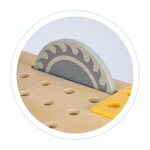 Zabawkowy drewniany warsztat z narzędziami - 47 el. ECOTOYS ECOTOYS